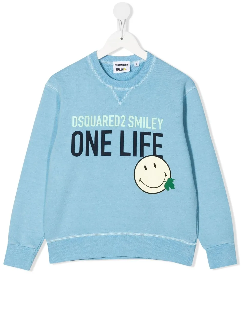 

Dsquared2 Kids sudadera con logo estampado - Azul