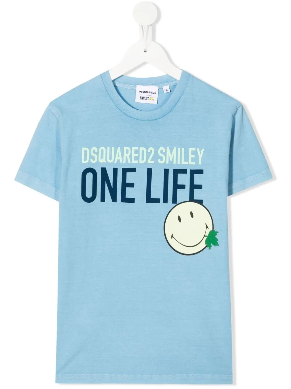 

Dsquared2 Kids Smiley-print short-sleeve T-shirt - Blue