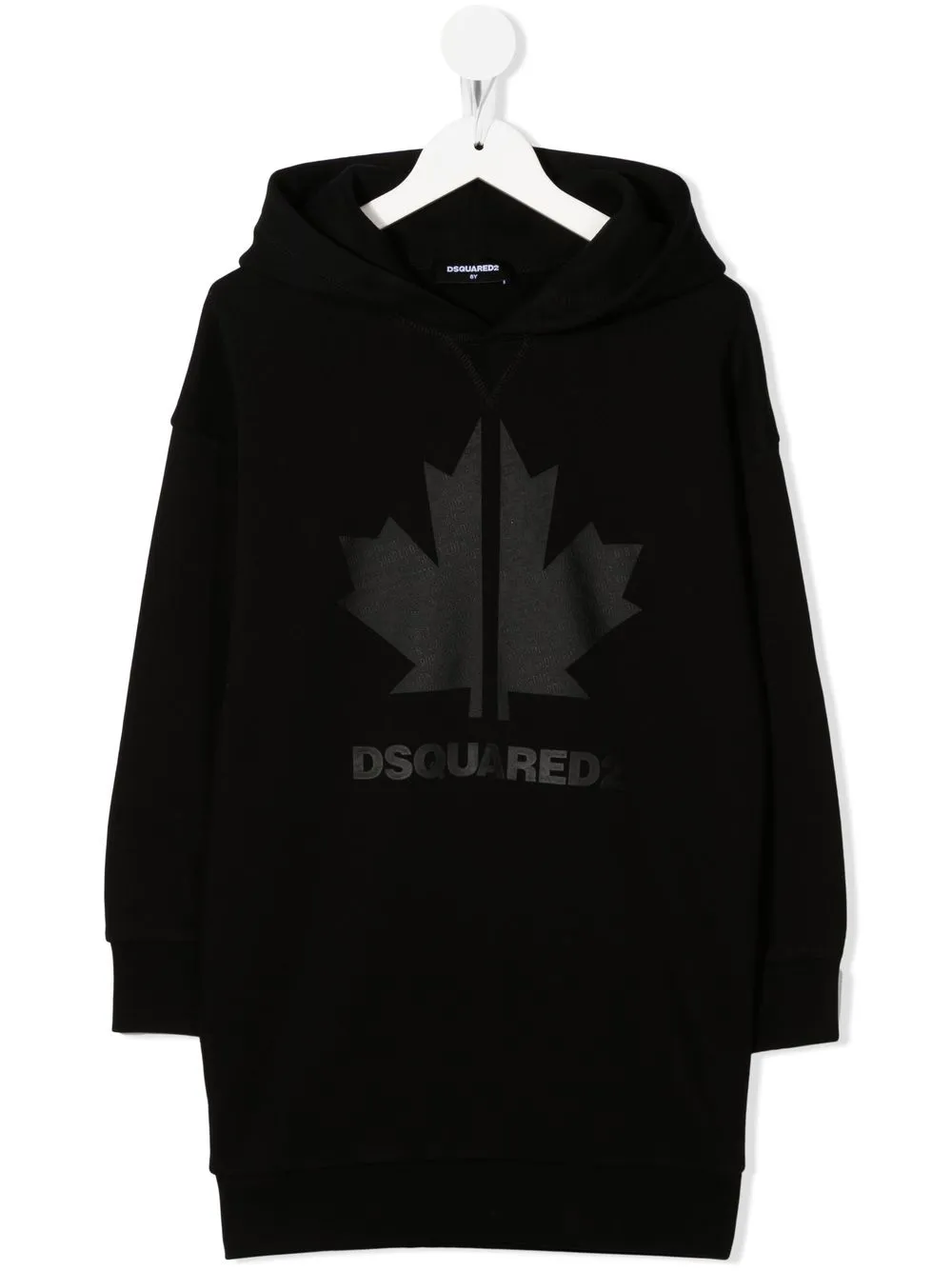 

Dsquared2 Kids vestido tipo hoodie con logo estampado - Negro