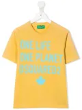 DSQUARED2 KIDS One Life One Planet T-shirt - Yellow