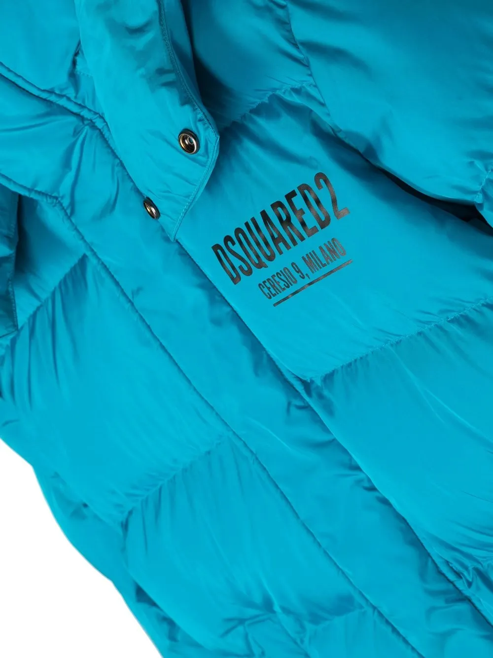  Dsquared2 Kids Chest Logo-print Padded Jacket - Blue 