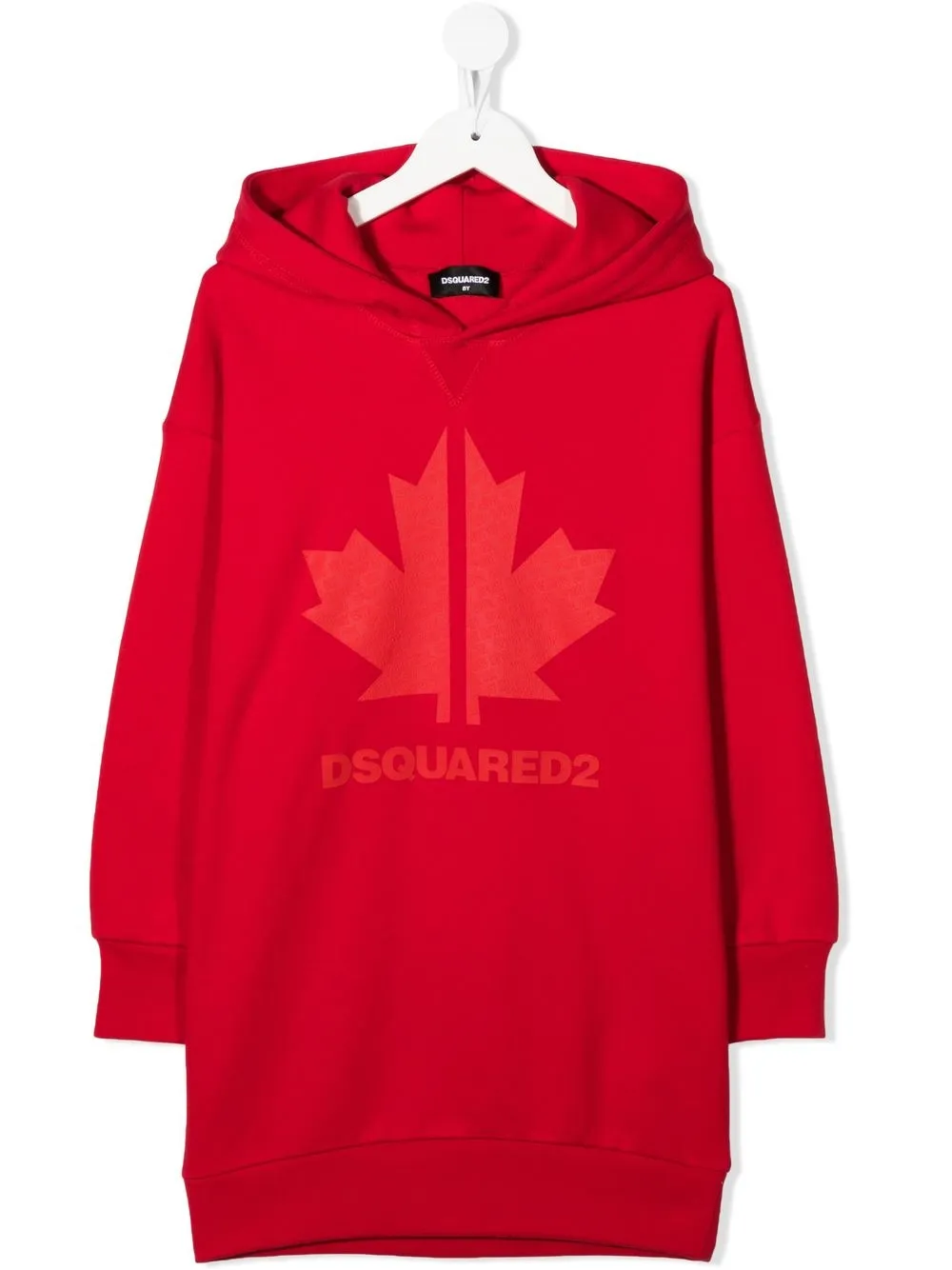 

Dsquared2 Kids vestido tipo hoodie con logo estampado - Rojo