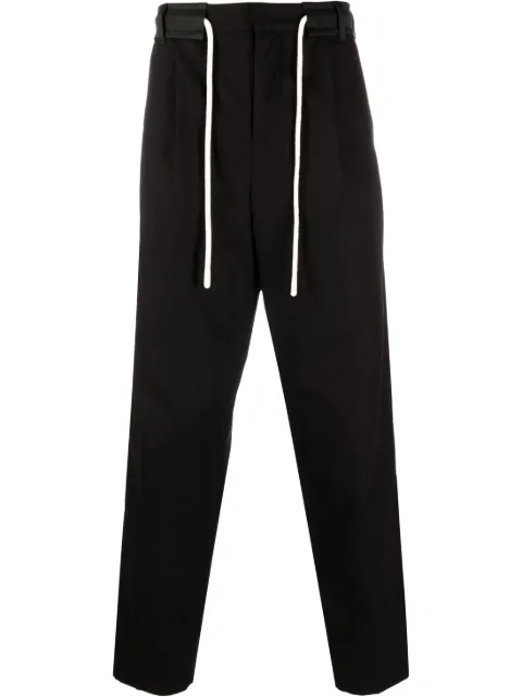 Palm Angels side-stripe straight-leg trousers