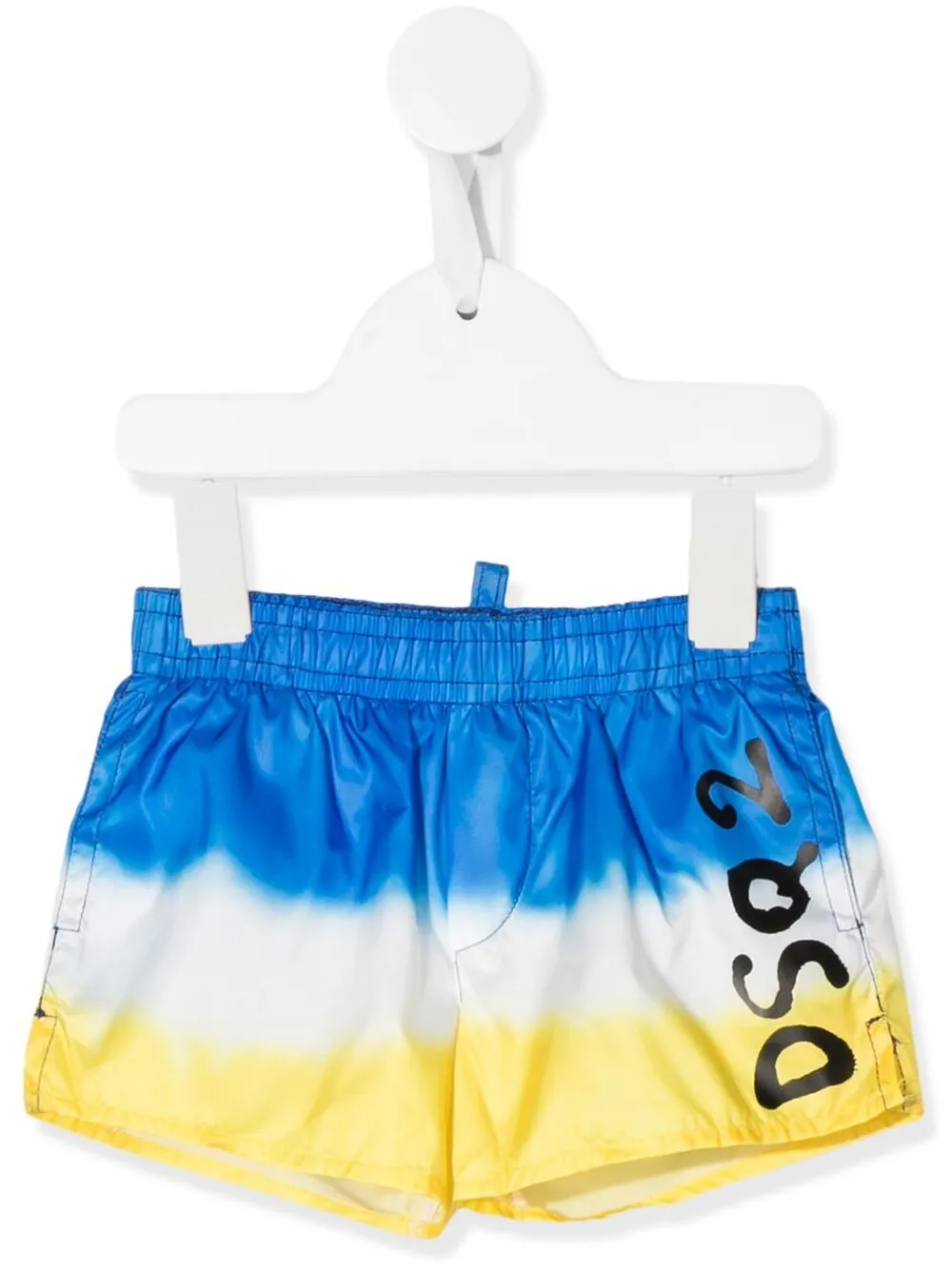 

Dsquared2 Kids tie-dye logo-print swim shorts - Blue