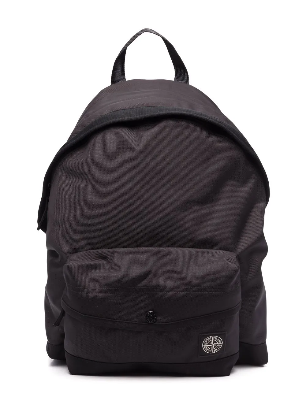 Stone Island Teen Logo-patch Backpack In Black