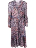 DVF Diane von Furstenberg snakeskin-print wrap dress - Multicolour