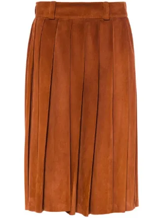 Miu Miu ミュウミュウ Aライン プリーツスカート - Farfetch 