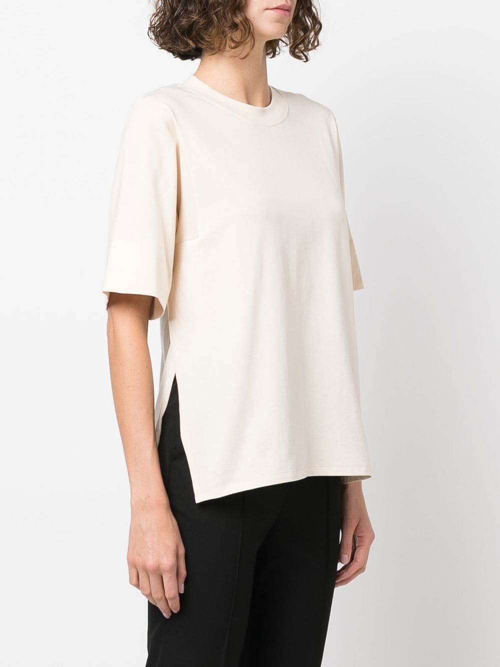 Shop By Malene Birger Relaxed-fit Organic Cotton T-shirt In Neutrals