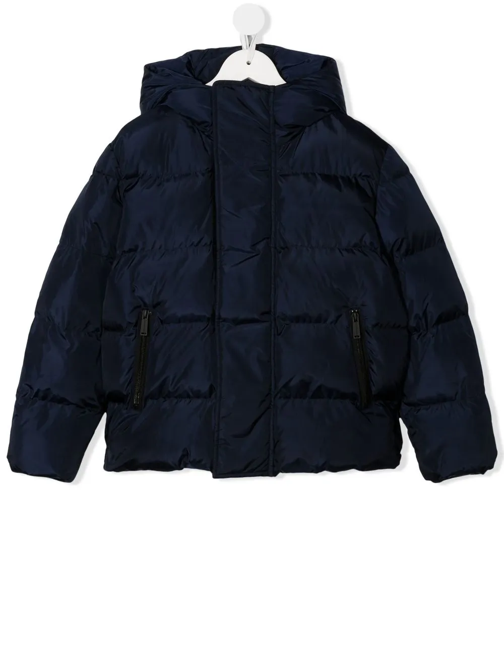 

Dsquared2 Kids rear-logo hooded puffer jacket - Blue