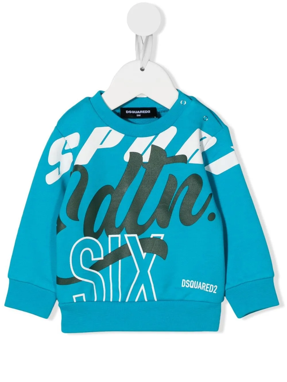 

Dsquared2 Kids sudadera con logo estampado - Azul