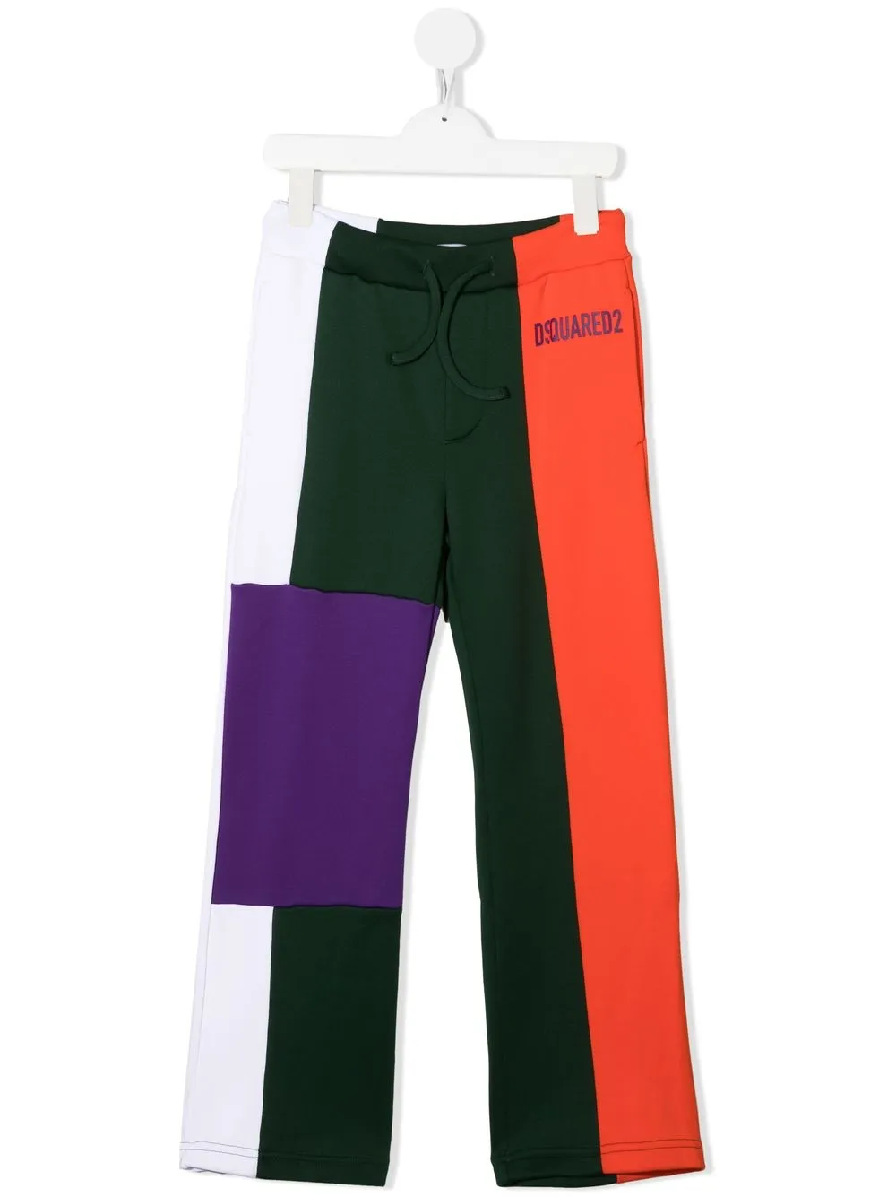 

Dsquared2 Kids pants con diseño color block - Naranja