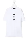 DSQUARED2 KIDS maple-leaf cotton T-shirt - White