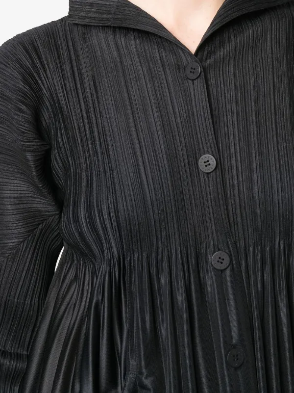 Issey Miyake Pre-Owned 2000s Pleats Please Plissé button-up
