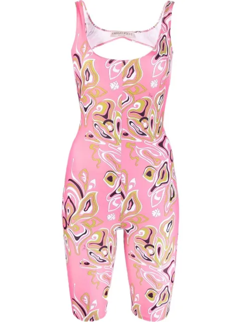 Emilio Pucci Africana backless playsuit