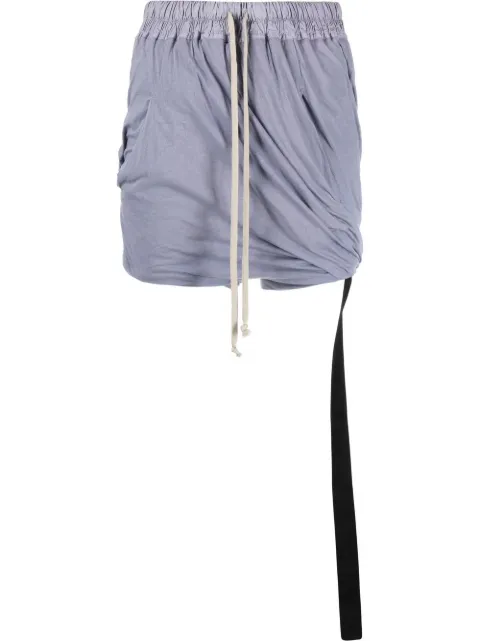 Rick Owens DRKSHDW shorts con cordón en la pretina