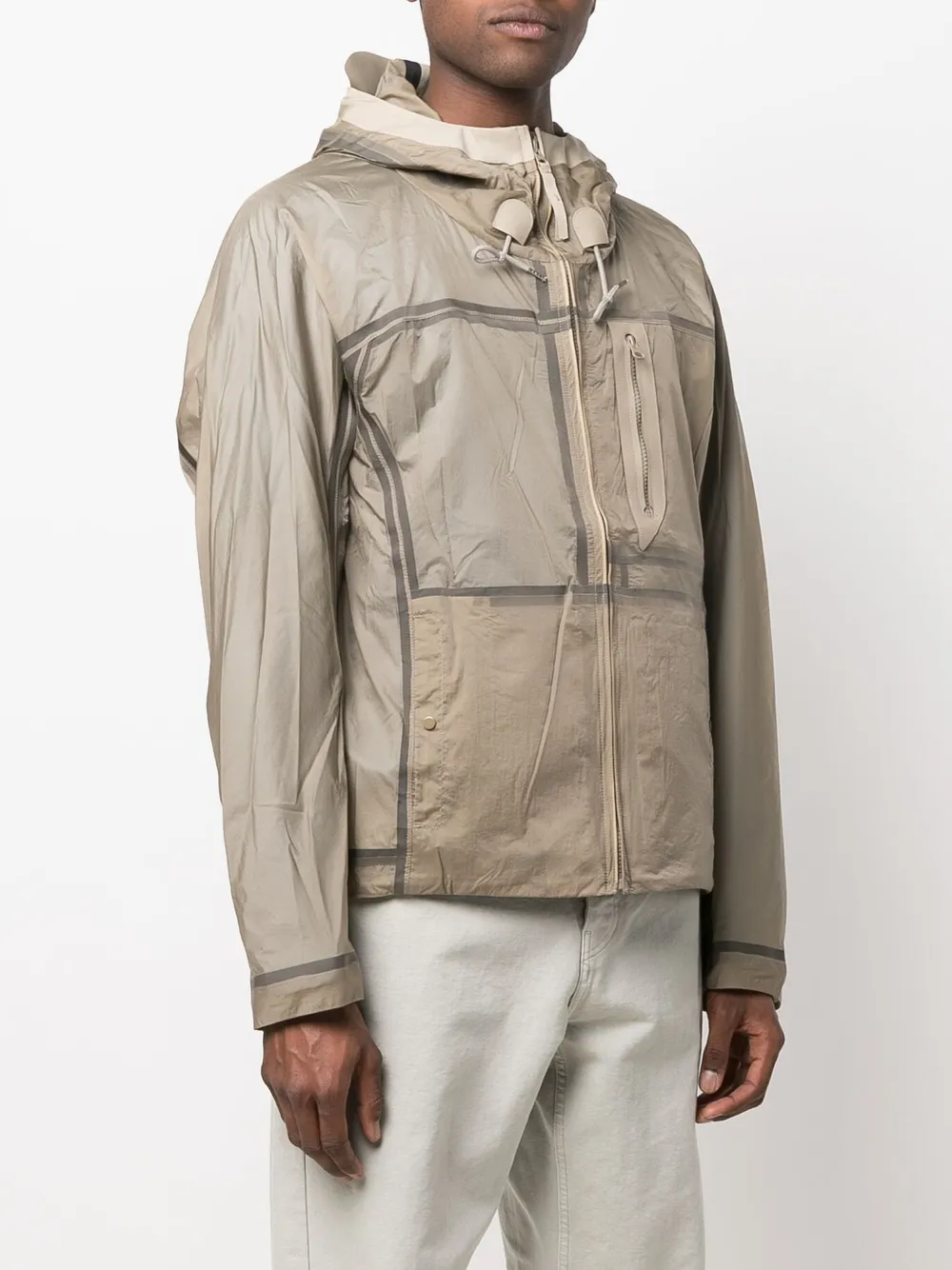 Ten C Windbreaker Jacket In Multi