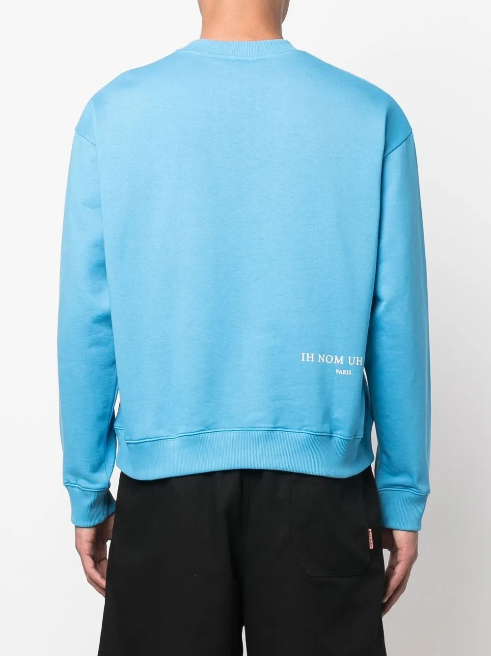 Ih Nom Uh Nit Sweater met grafische print Blauw