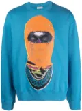 Ih Nom Uh Nit graphic-print cotton sweatshirt - Blue