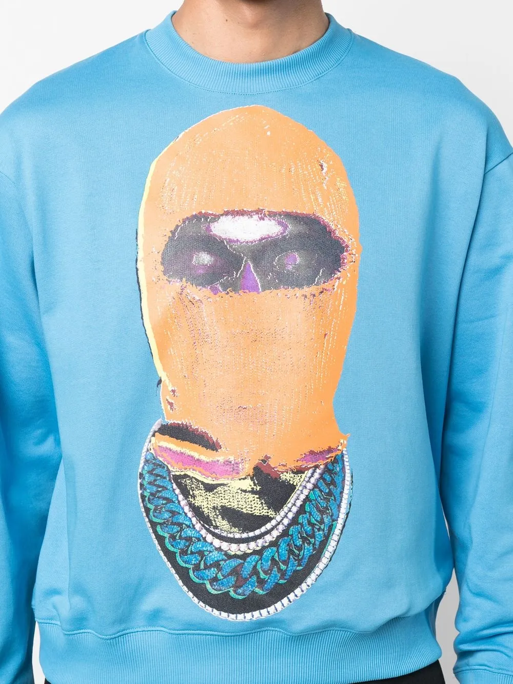 Ih Nom Uh Nit Sweater met grafische print Blauw