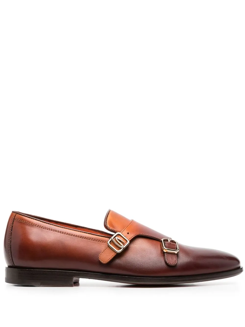 

Santoni gradient-effect monk shoes - Brown