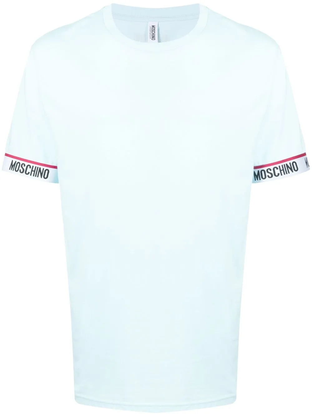 

Moschino playera con franja del logo - Azul