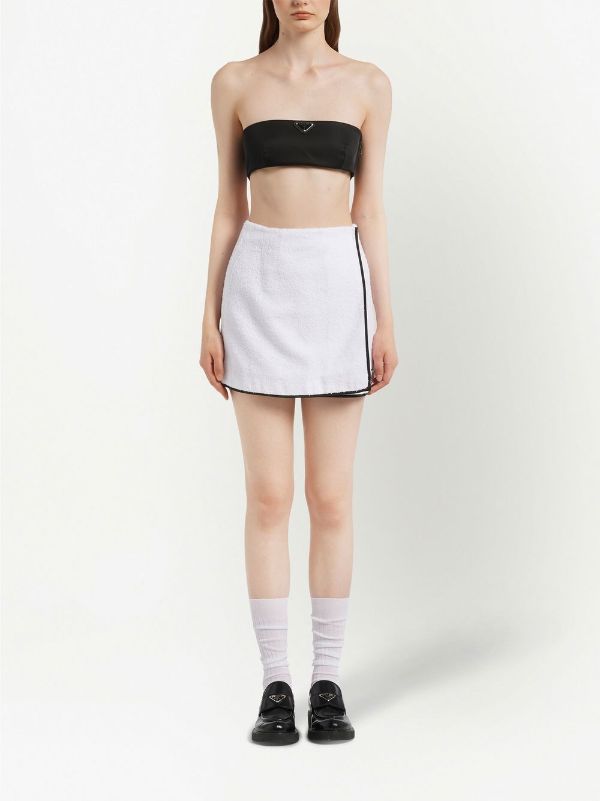 Prada Terrycloth A-line Mini Skirt - Farfetch