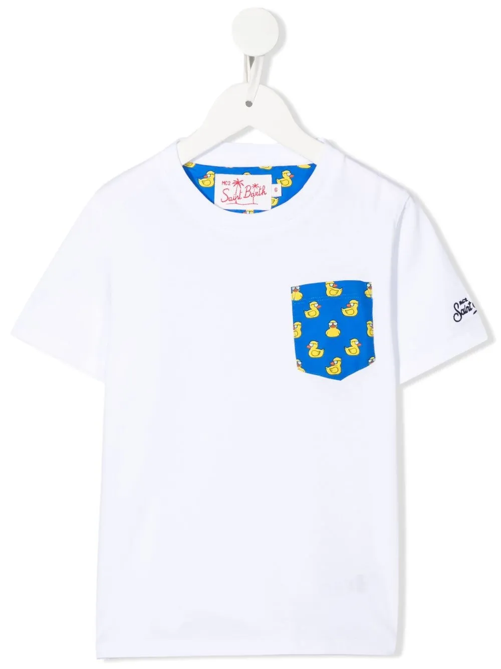 

MC2 Saint Barth Kids playera con patos estampados - Blanco