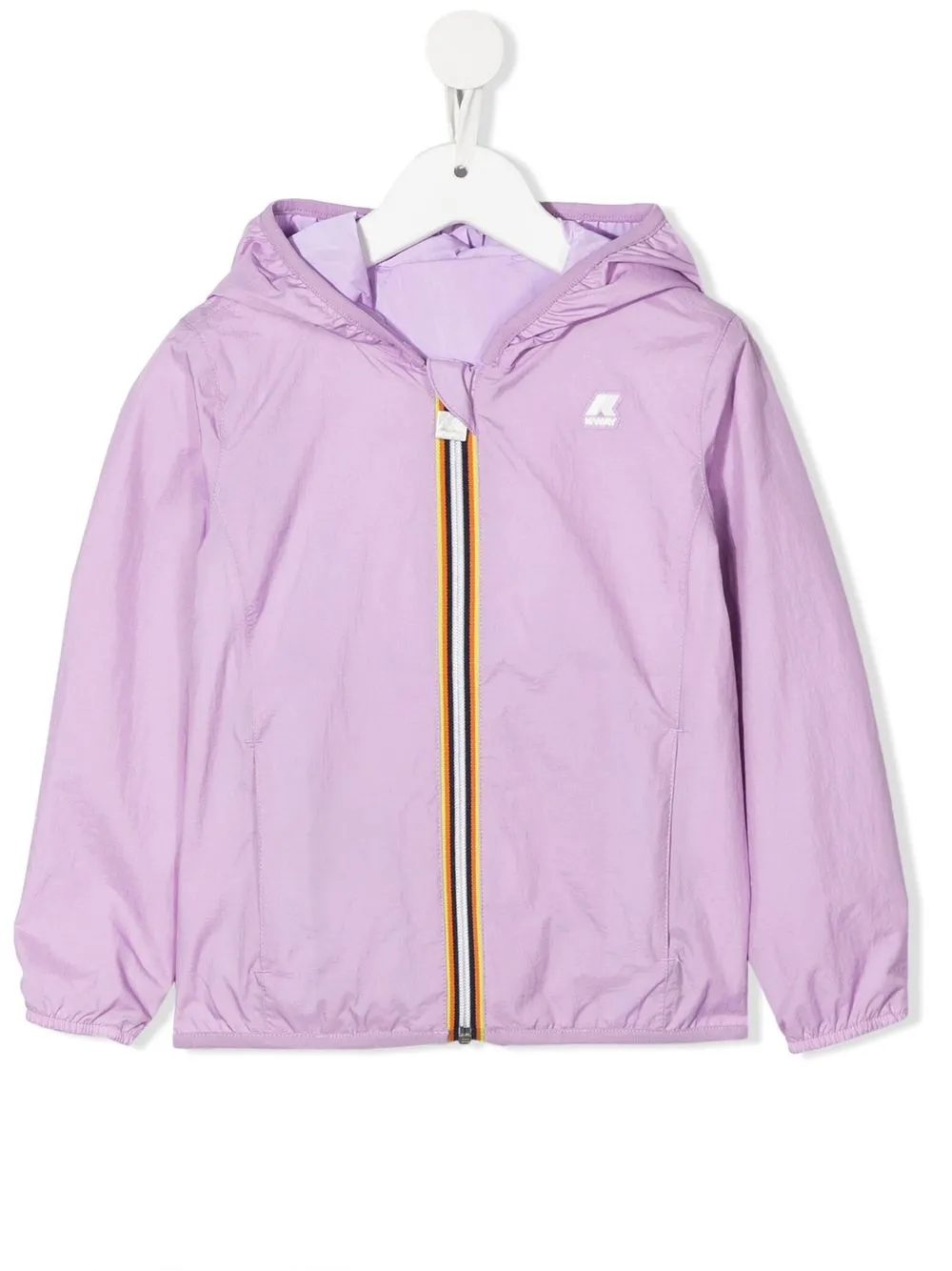 

K Way Kids Lily logo hooded jacket - Purple