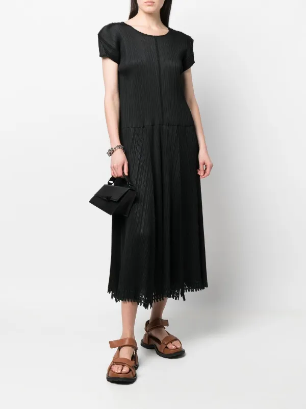 Issey Miyake Pre-Owned 2000s Pleats Please Aラインドレス