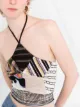 Missoni patchwork halterneck vest