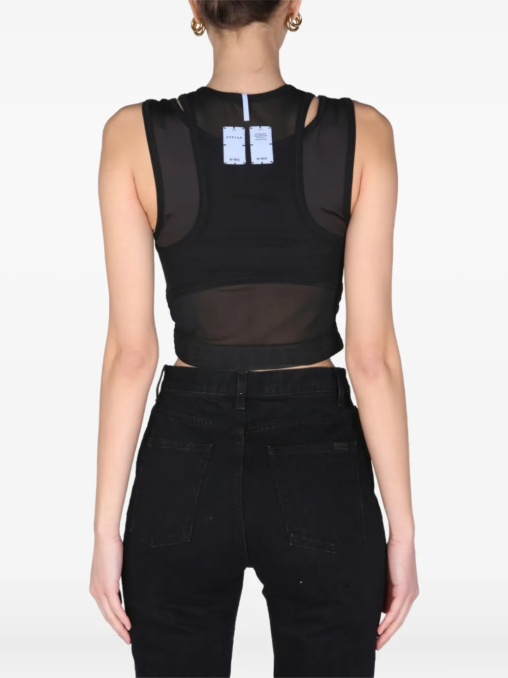 MCQ Tanktop met ronde hals Zwart