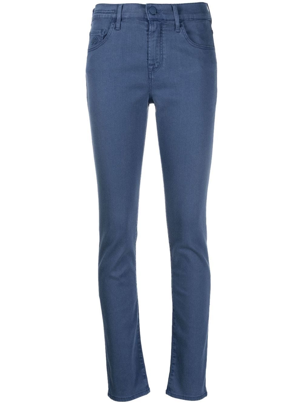 Jacob Cohen High-waist Skinny Trousers In Blue