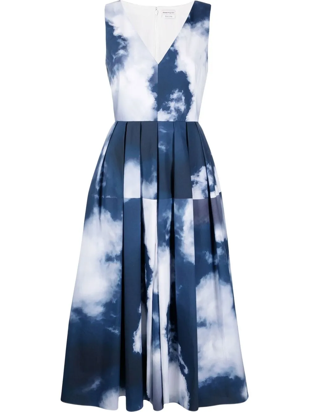 

Alexander McQueen Blue Sky pleated midi dress