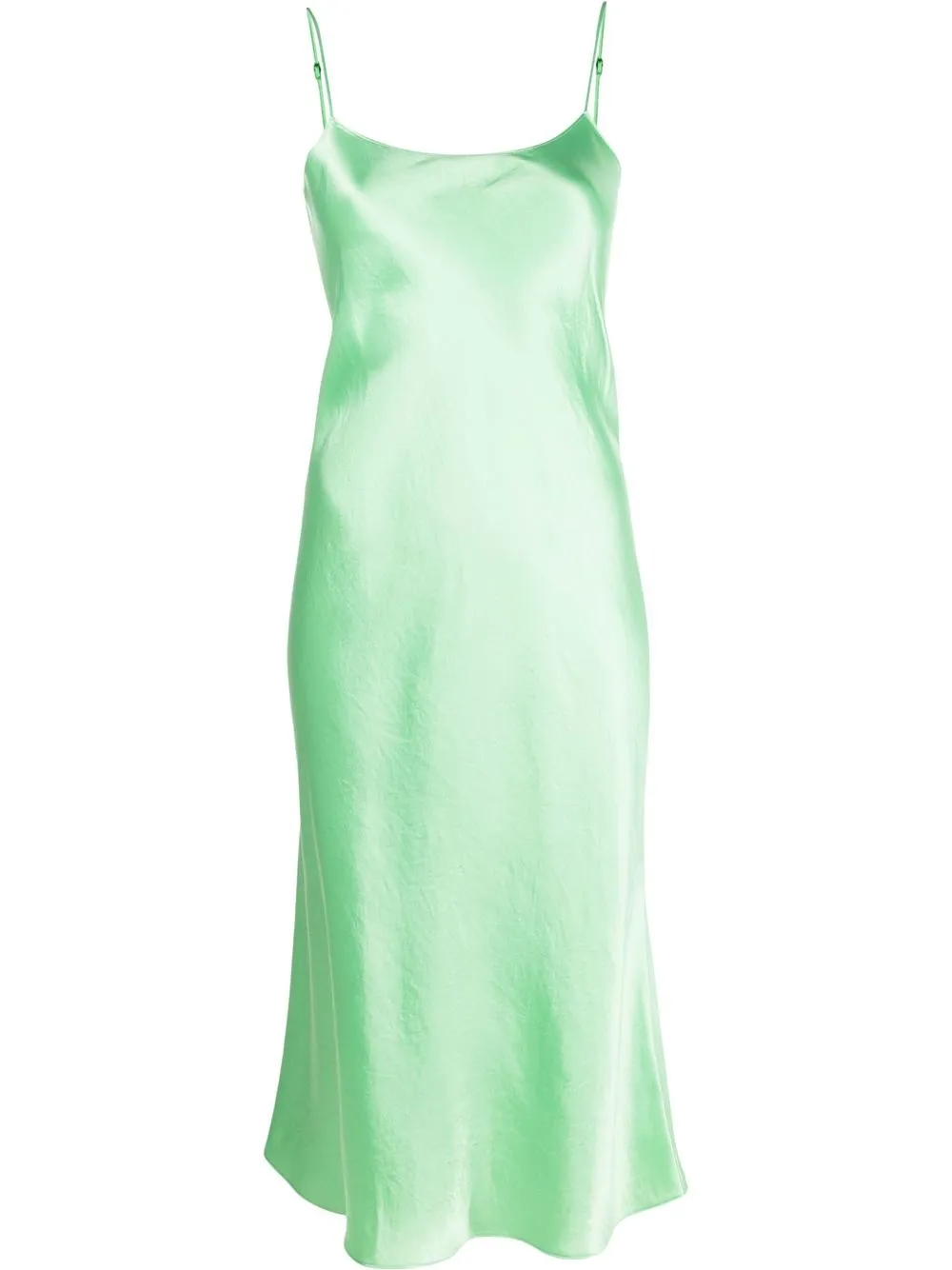 

Vince satin midi slip dress - Green