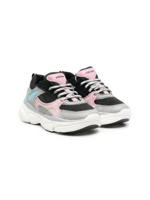 Geox Kids panelled-design low-top sneakers