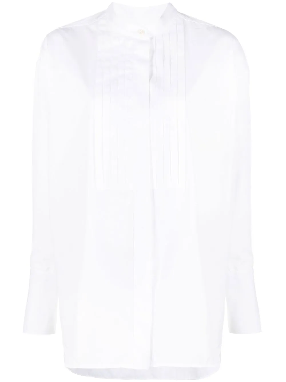 

Alberto Biani camisa con panel plisado - Blanco