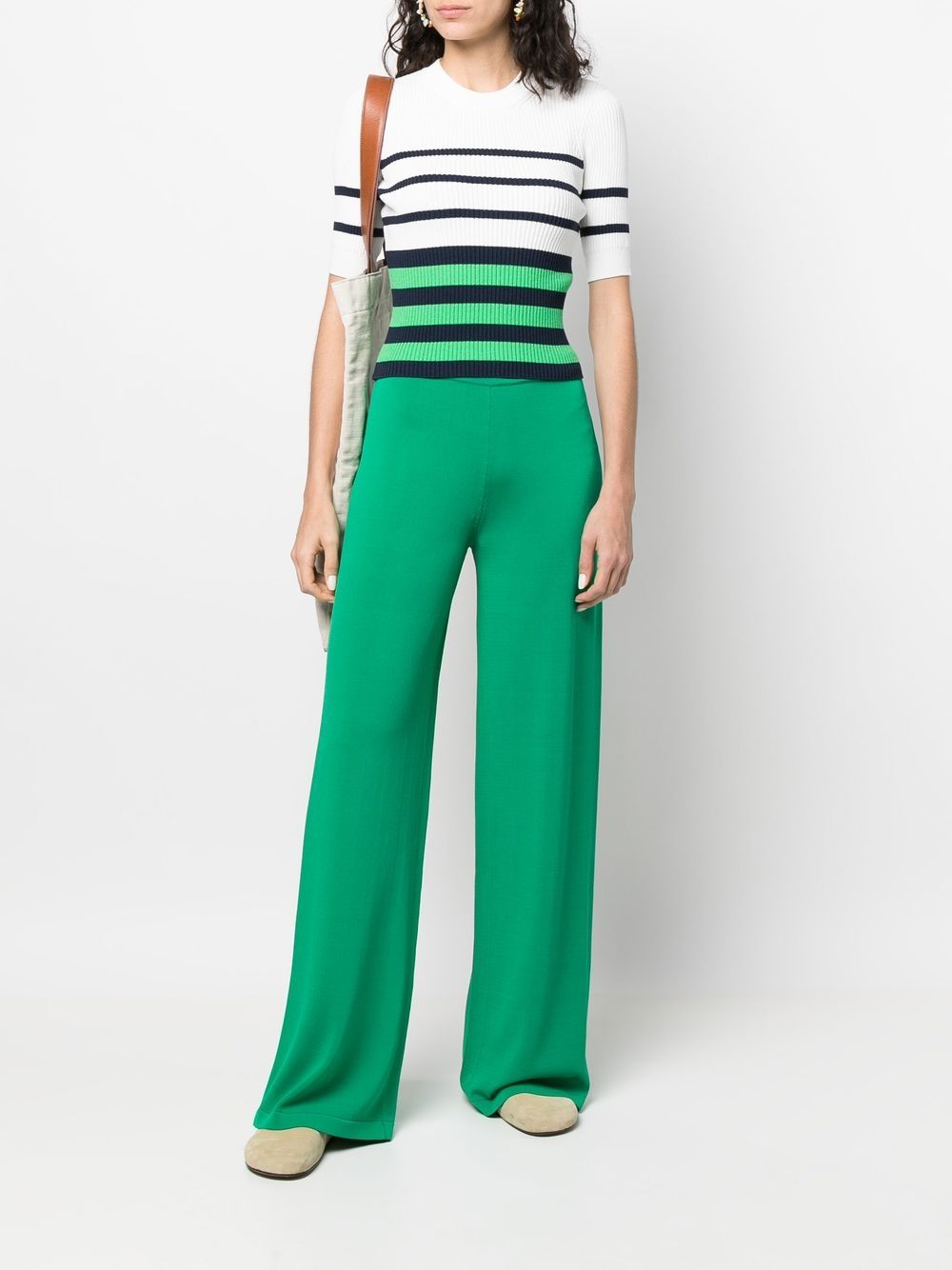 Federica Tosi Flared broek - Groen