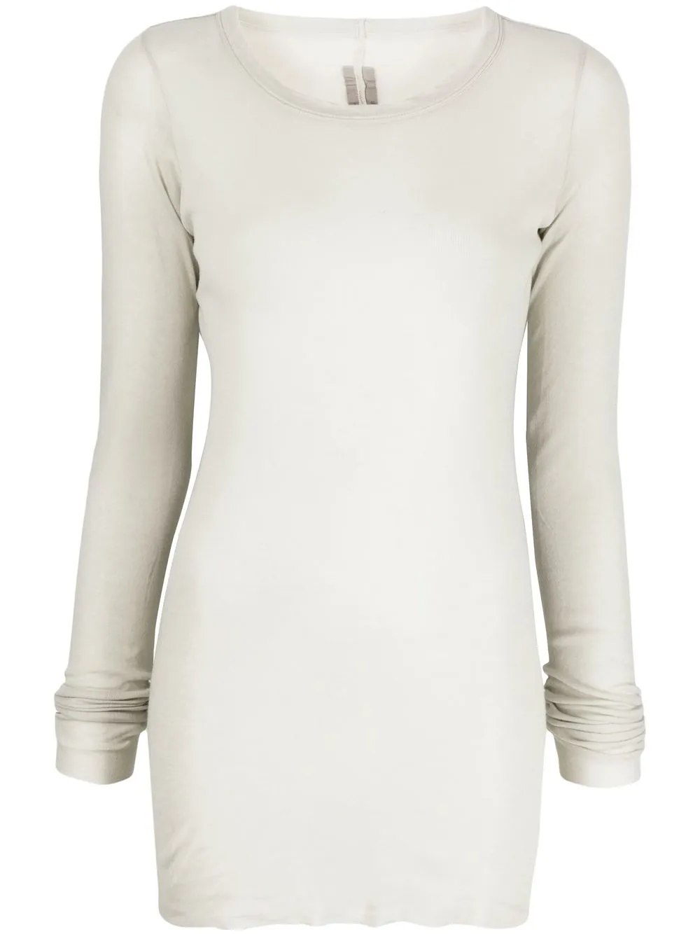 

Rick Owens raw-cut hem long-sleeved top - Neutrals