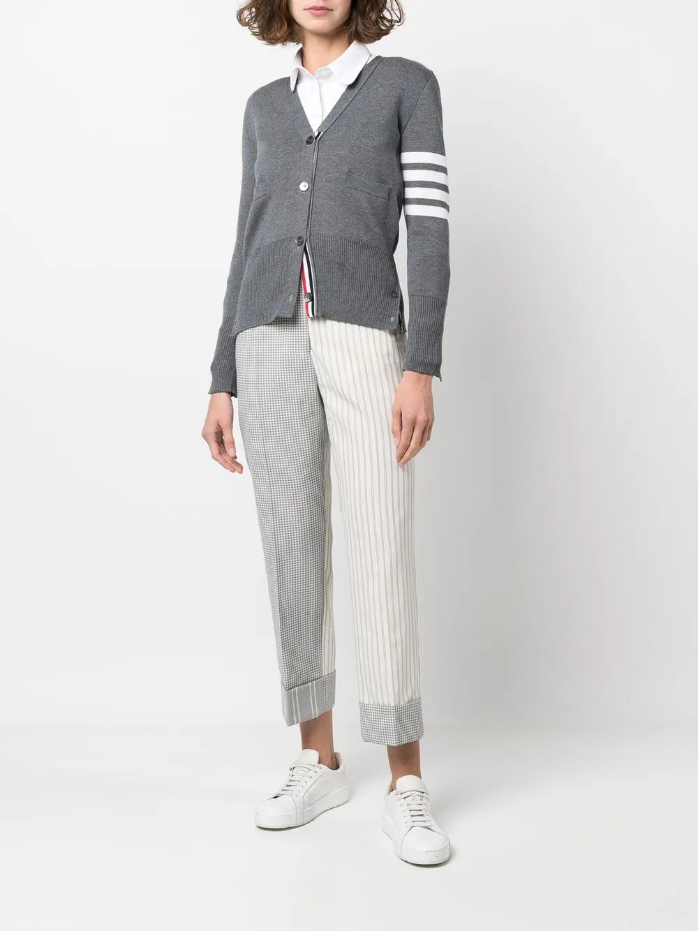 Thom Browne Pantalon met patchwork - Beige