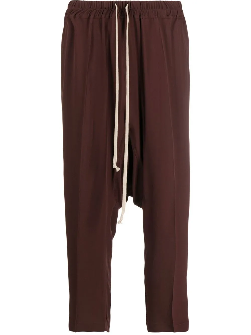 

Rick Owens drop-crotch drawstring trousers - Brown