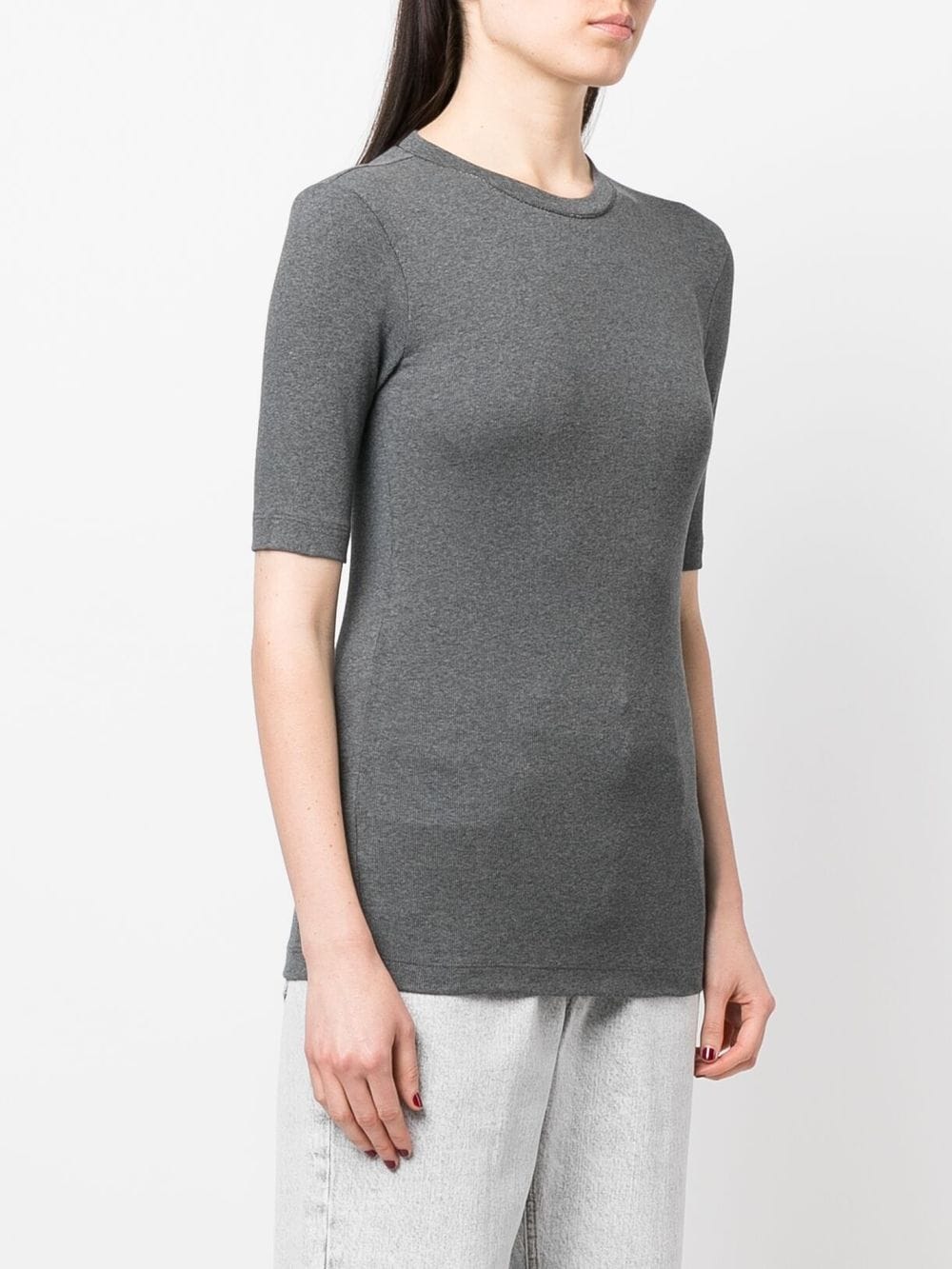 Shop Brunello Cucinelli Short-sleeve Knitted Top In Green