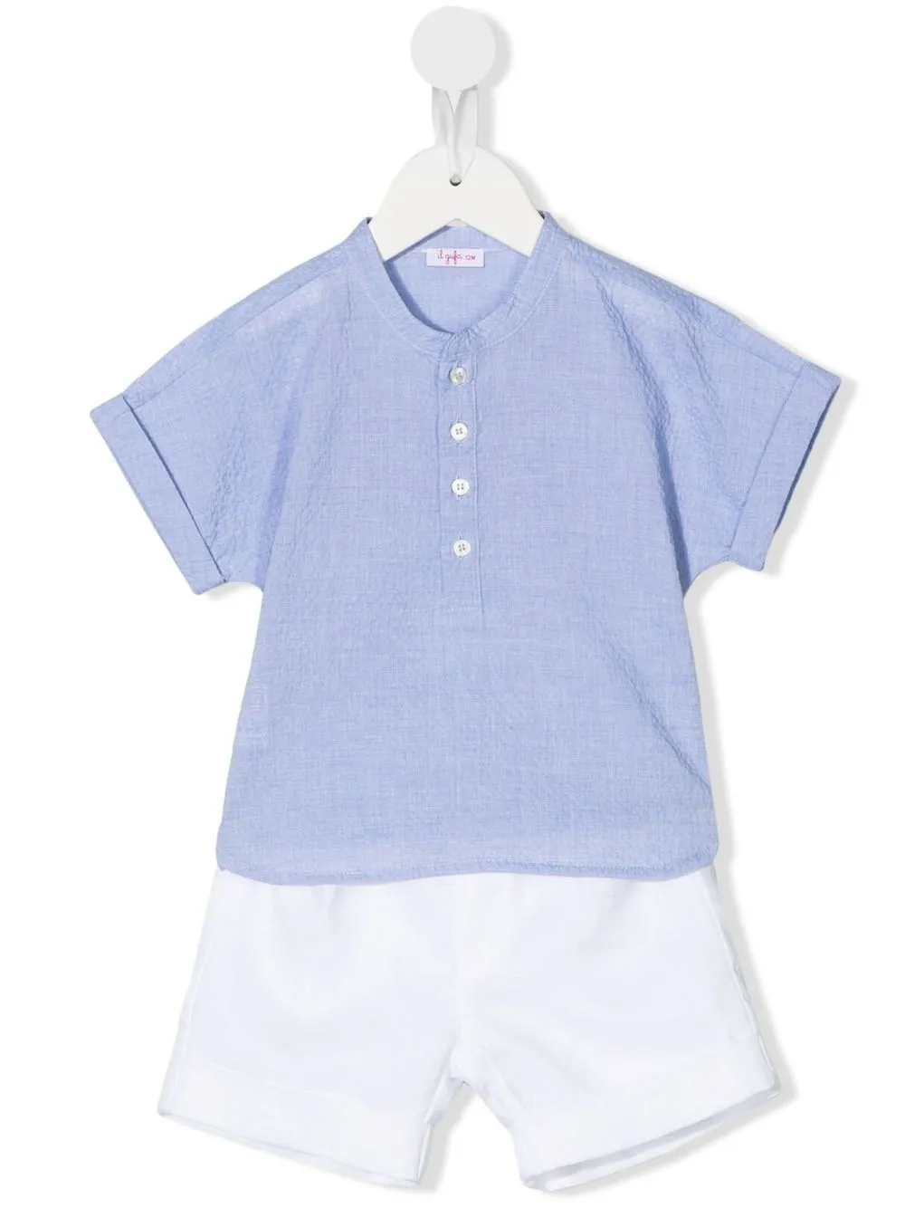 

Il Gufo set de shorts y playera manga corta - Azul