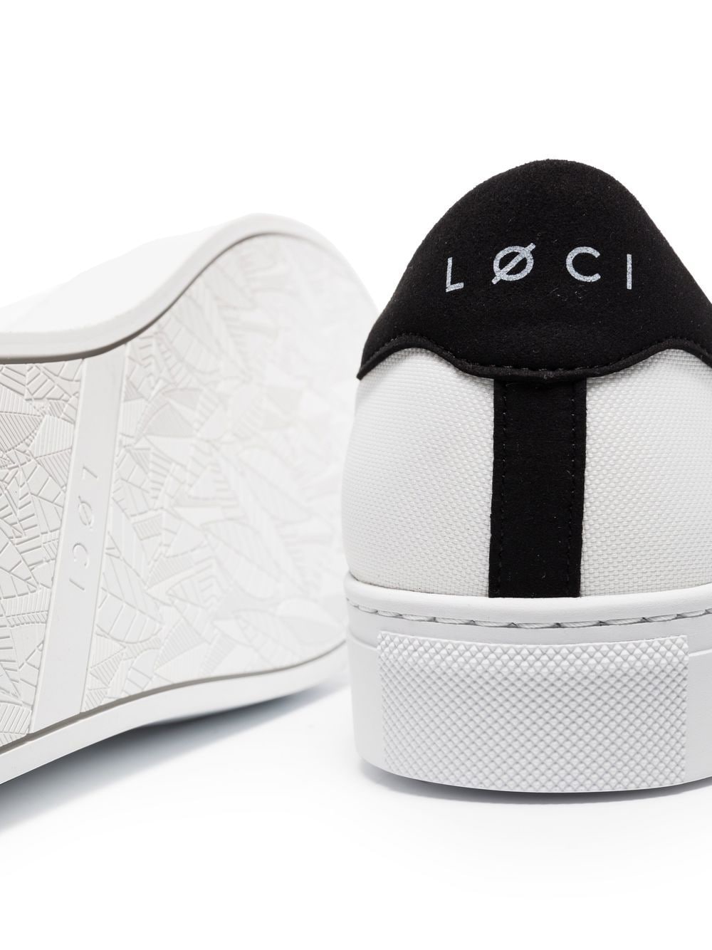 Shop Loci Nine Lace-up Sneakers In 白色