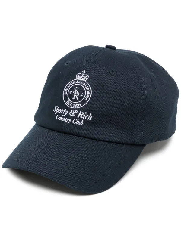 Sporty \u0026 Rich Logo Embroidered Baseball 