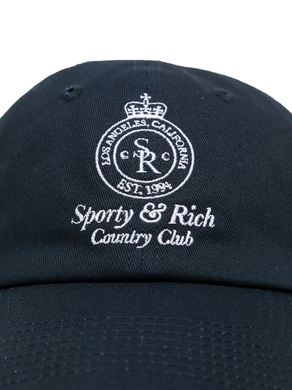 Sporty \u0026 Rich Logo Embroidered Baseball 