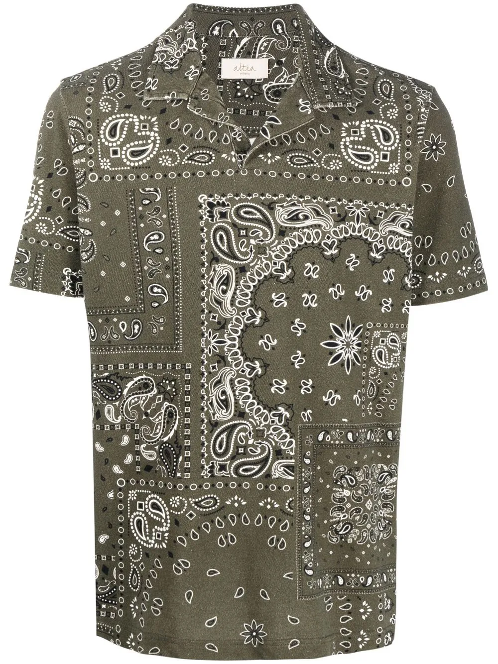 

Altea bandana-print polo shirt - Green