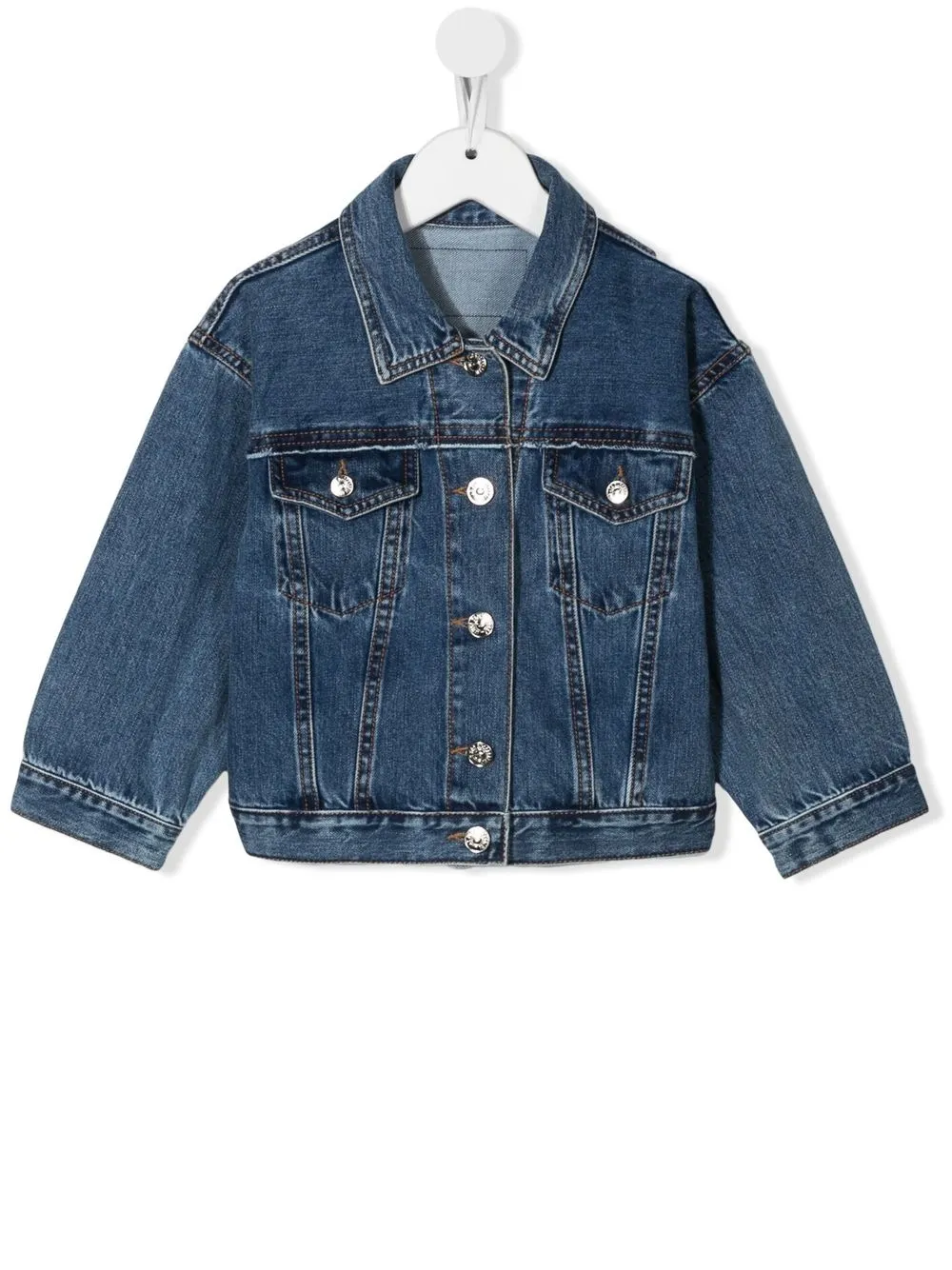 

Diesel Kids chamarra de mezclilla con paneles - Azul