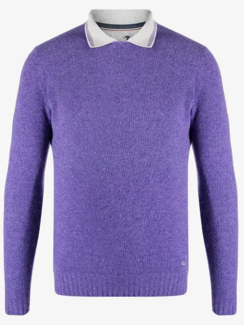 Jacob Cohën polo-collar cotton sweatshirt