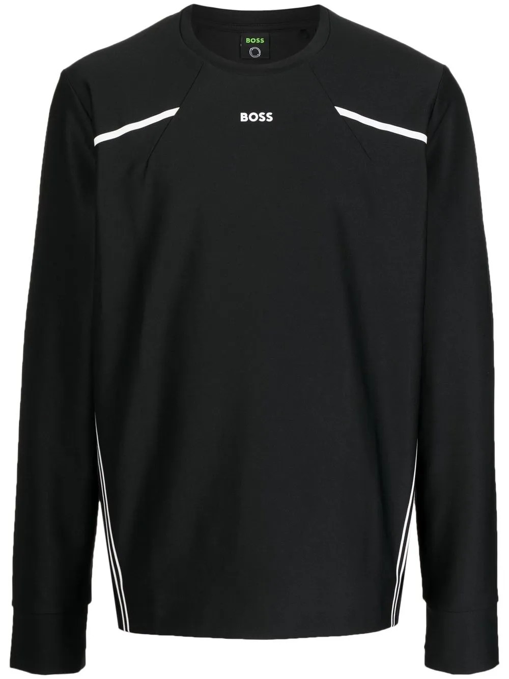 

BOSS sudadera con logo estampado - Negro