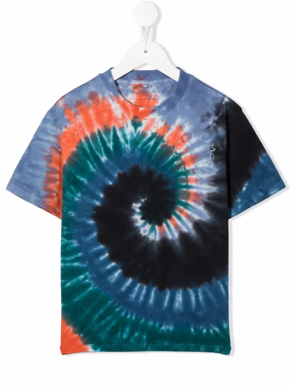 

Stella McCartney Kids playera con motivo tie-dye - Azul